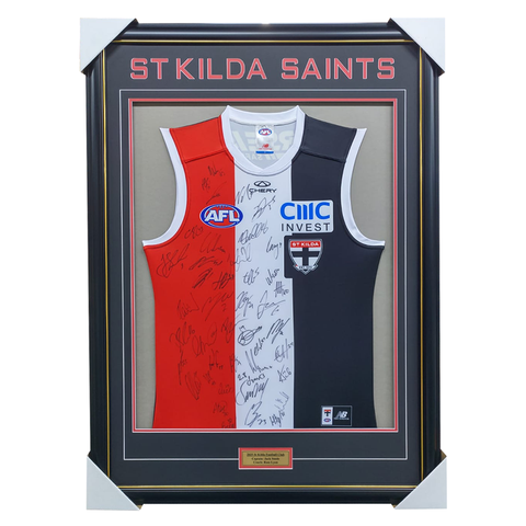 St Kilda Saints Football Club 2025 AFL Official Team Signed Guernsey - 7027