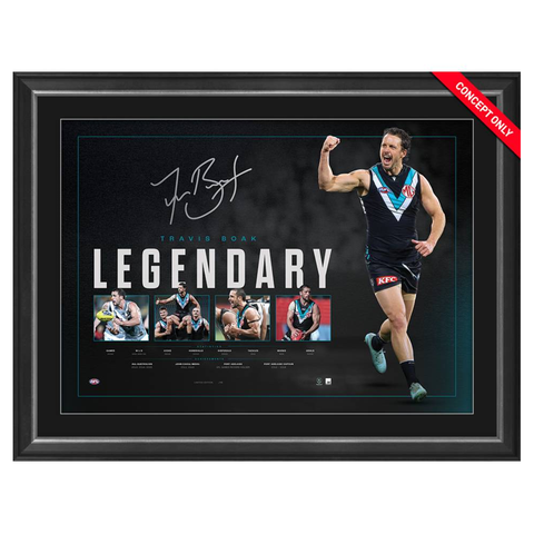 Travis Boak Signed Career Retrospective Lithograph Framed - 7210