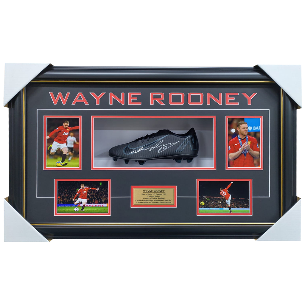 Wayne Rooney Manchester United Signed Boot Box Framed - 3578