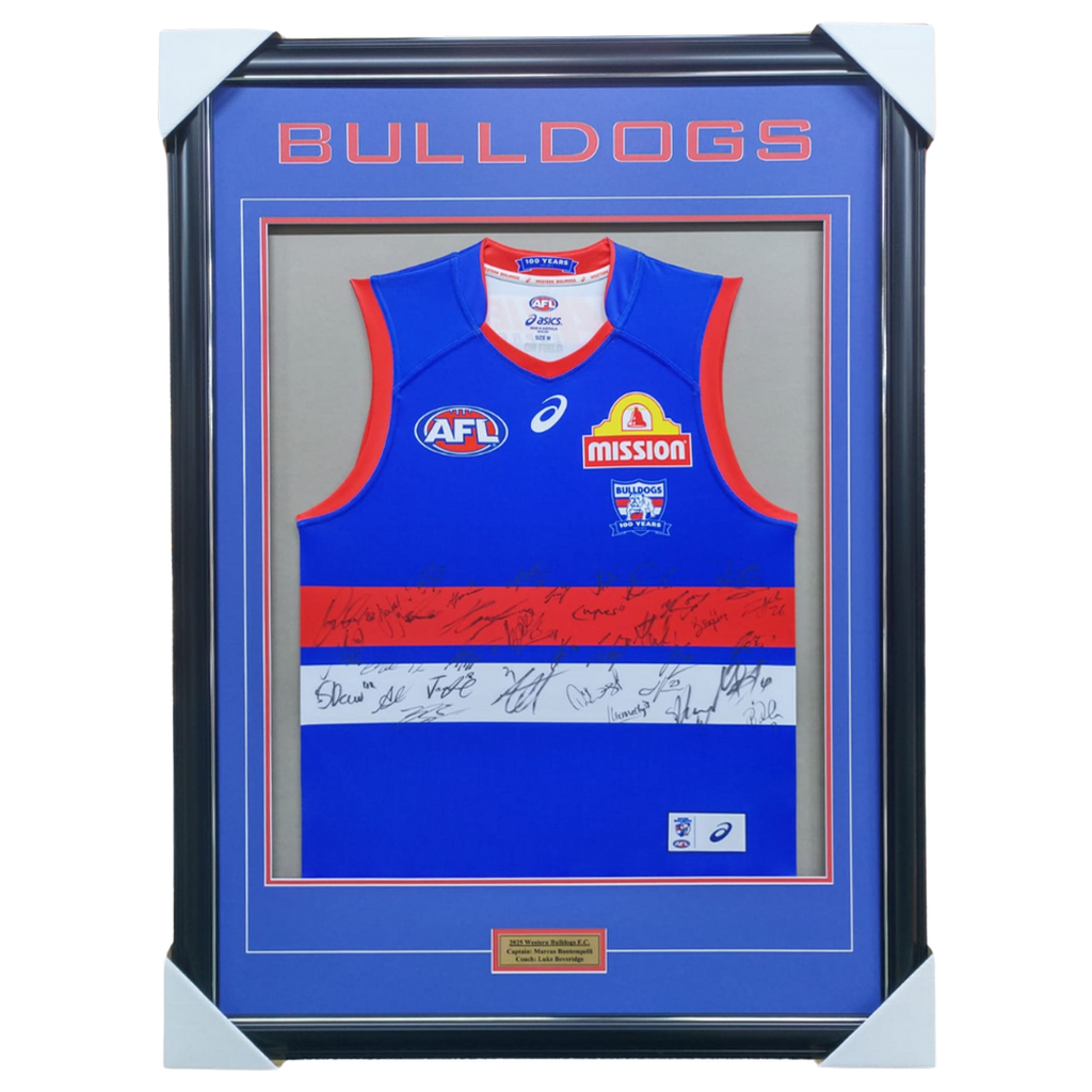 Western Bulldogs Football Club 2025 AFL Official Team Signed Guernsey - 7030
