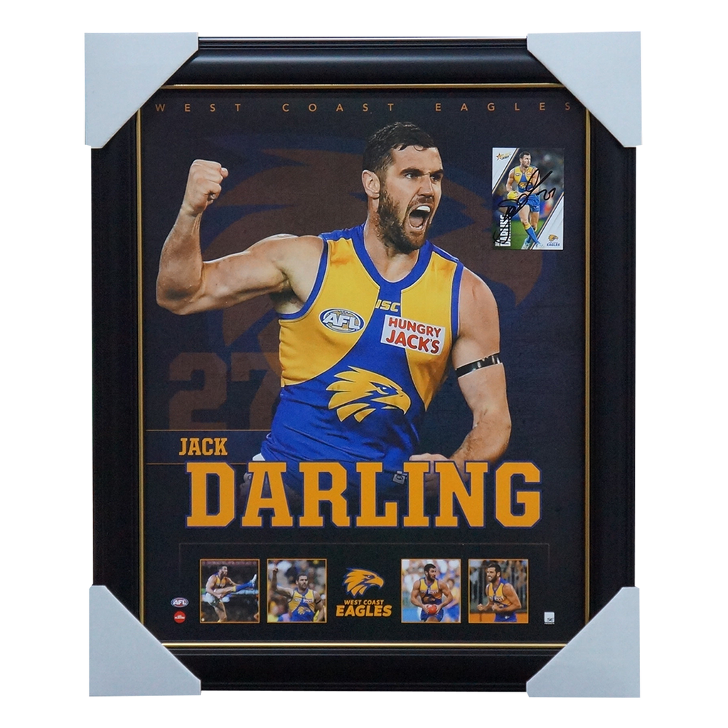 Jack Darling West Coast Eagles Official Licensed AFL Print Framed + Signed Card - 5864