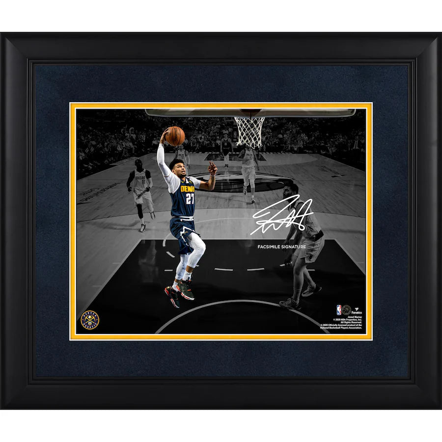 Jamal Murray Denver Nuggets Framed 11" x 14" Spotlight Photograph - Facsimile Signature - 5553