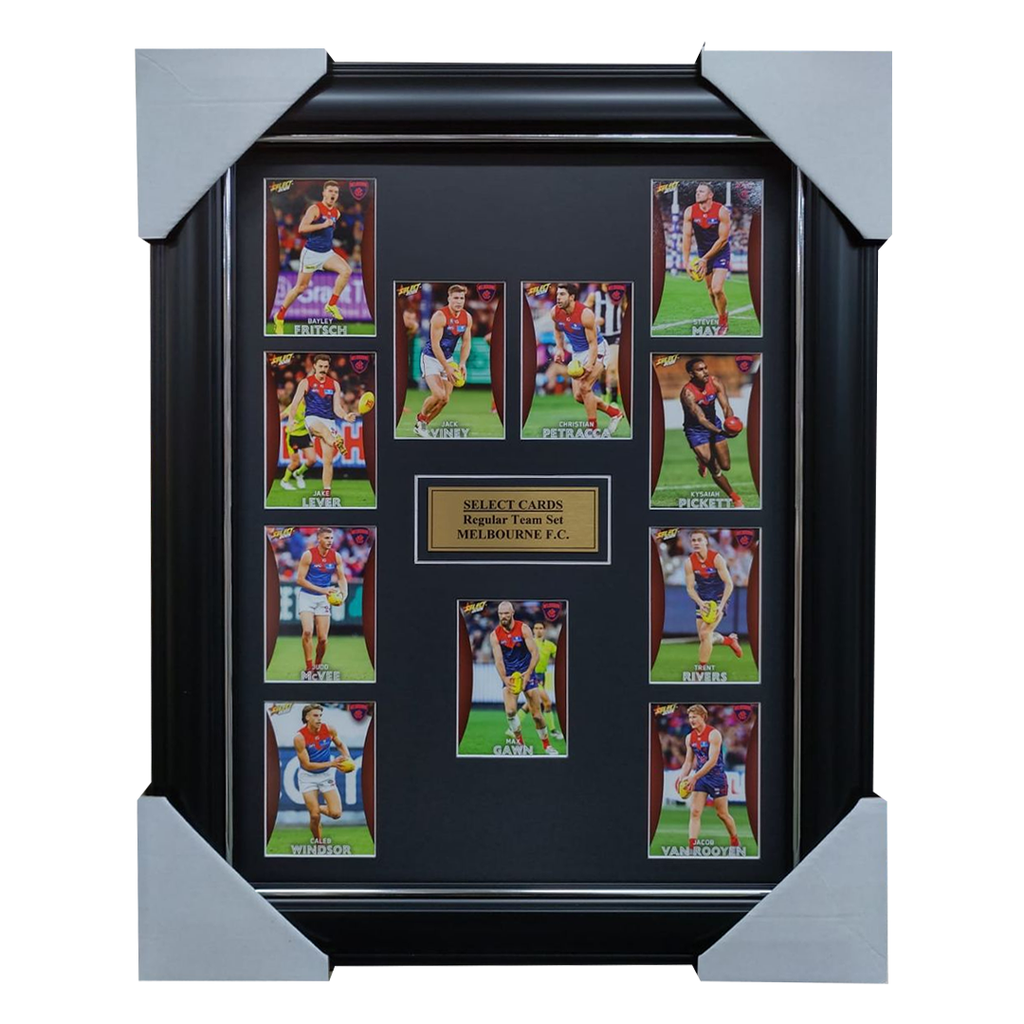 Melbourne Demons 2025 Select Card Team Set Framed Gawn Petracca Oliver - 7063