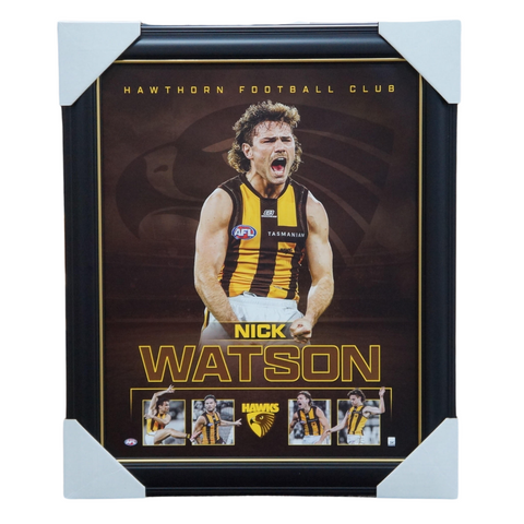 Nick Watson Hawthorn Hawks Official Licensed AFL Print Framed - 7129