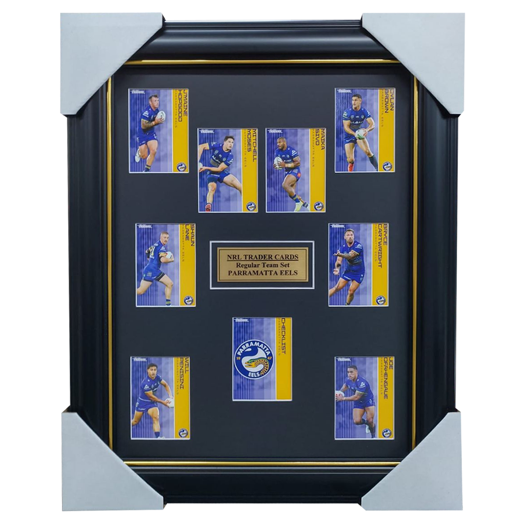 2025 NRL Traders Cards Parramatta Eels Team Set Framed - 7077