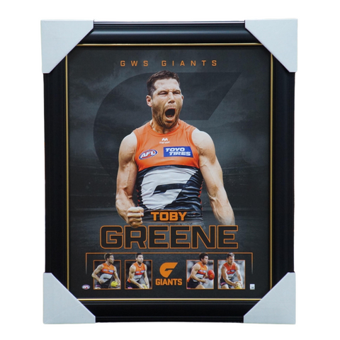 Toby Greene Greater Western Sydney Official Licensed AFL Print Framed - 7134