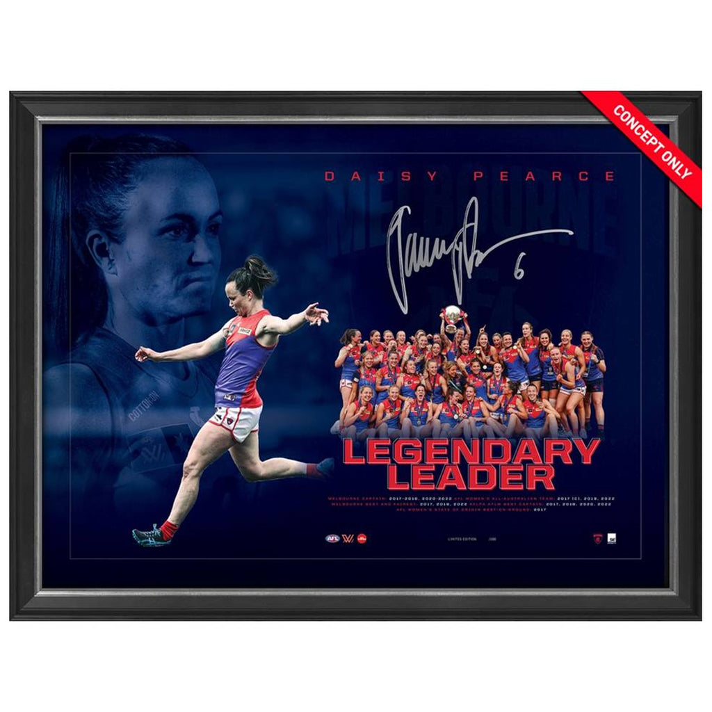 Daisy Pearce Signed Retirement Lithograph Official Print Framed - 5377