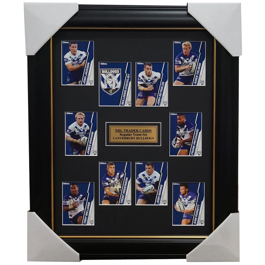 2015 Nrl Card Team Set Canterbury Bulldogs Framed Josh Reynolds Trent Hodkinson - 1032