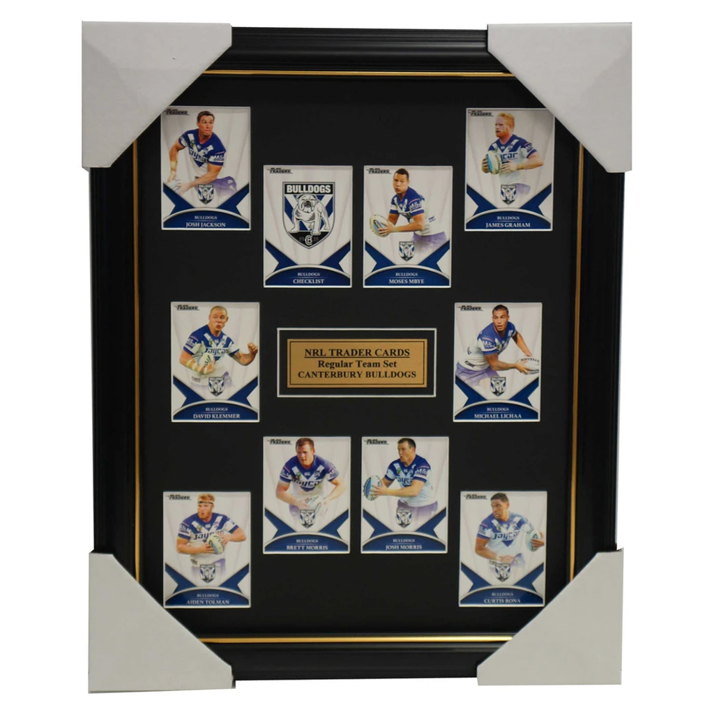 2016 Nrl Traders Cards Canterbury Bulldogs Team Set Framed Brett Morris Klemmer - 2690