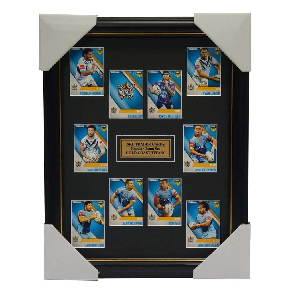 2017 Nrl Traders Cards Gold Coast Titans Team Set Framed Jarryd Hayne James - 3093