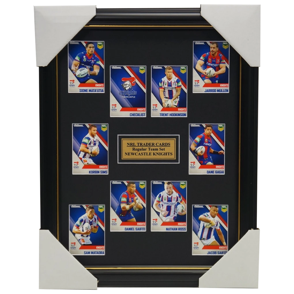 2017 Nrl Traders Cards Newcastle Knights Team Set Framed Gagai Mullen Saifiti - 3097