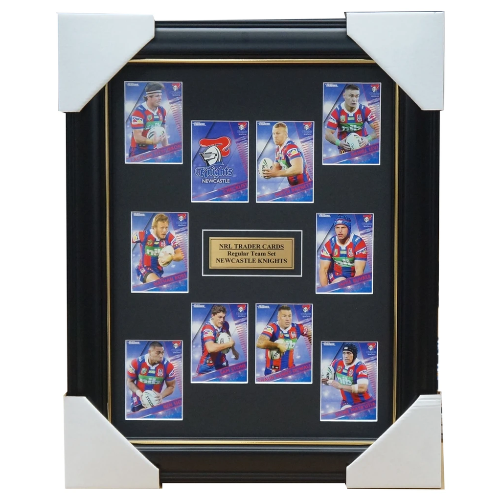 2018 Nrl Traders Cards Newcastle Knights Team Set Framed Barnett Ross  - 3431