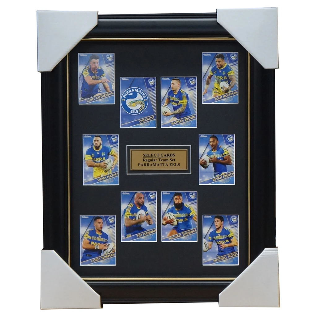 2018 Nrl Traders Cards Parramatta Eels Team Set Framed Jennings Hoffman Matagi - 3415