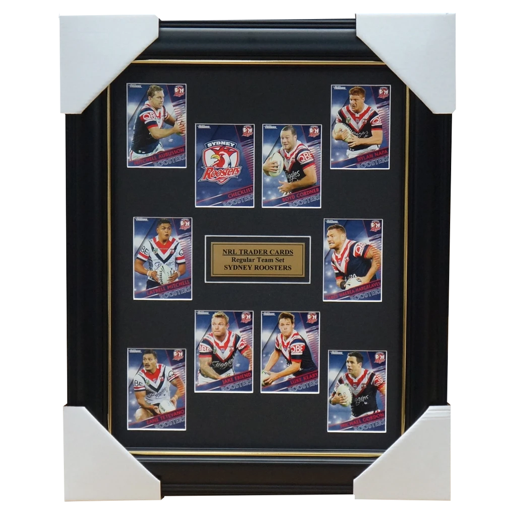 2018 Nrl Traders Cards Sydney Roosters Team Set Framed Pearce Mitchell Friend - 3423