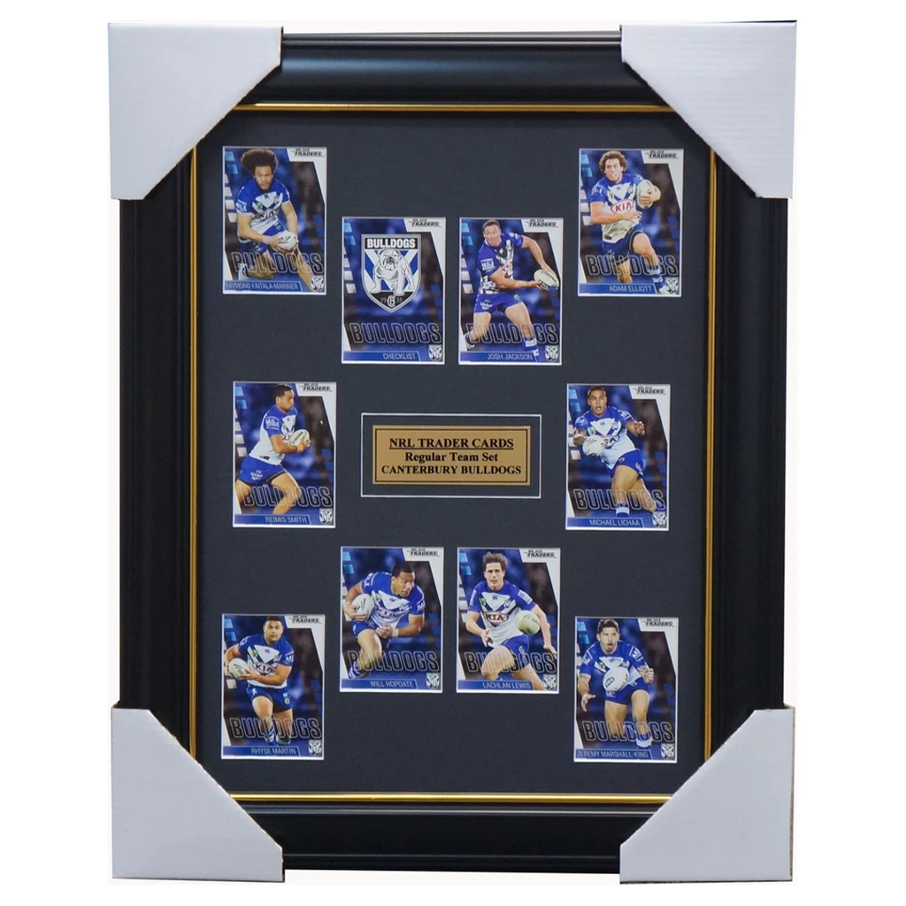 2019 Nrl Traders Cards Canterbury Bulldogs Team Set Framed Lewis Smith Elliot - 3626