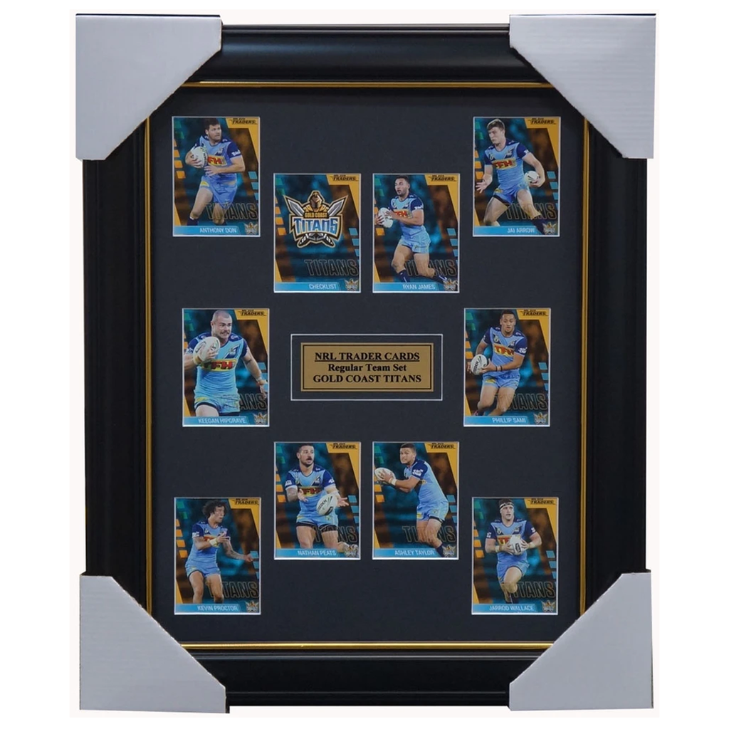 2019 Nrl Traders Cards Gold Coast Titans Team Set Framed Taylor Proctor James - 3636