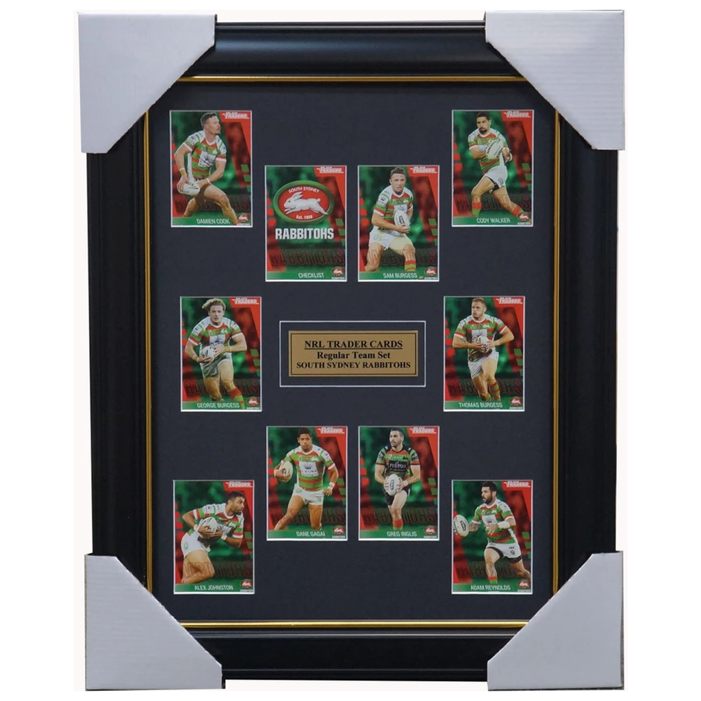 2019 Nrl Traders Cards South Sydney Rabbitohs Team Set Framed Burgess Inglis - 3625