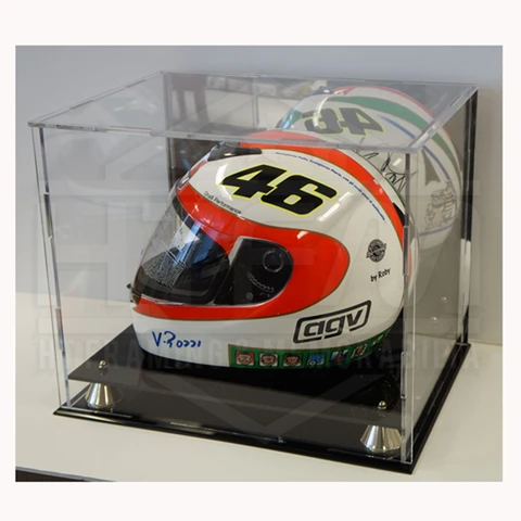 Motorcycle Moto Gp Acrylic Display Case With Gold Risers Mirror Back Finish - 3909