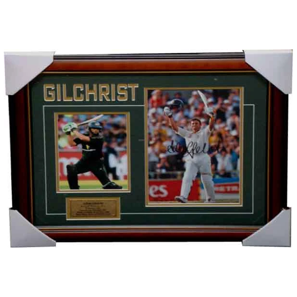 Adam Gilchrist Australia Signed Photo Collage Framed Express - 3946