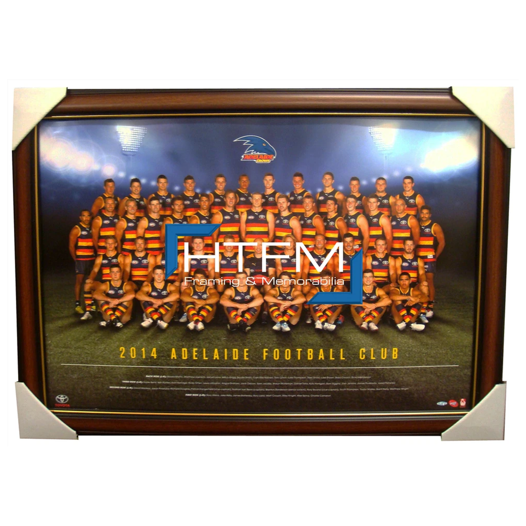 Adelaide Crows 2014 Team Print Framed Afl Official Licensed Dangerfield Sloane - 1739