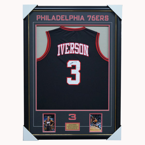 Allen iverson framed jersey outlet
