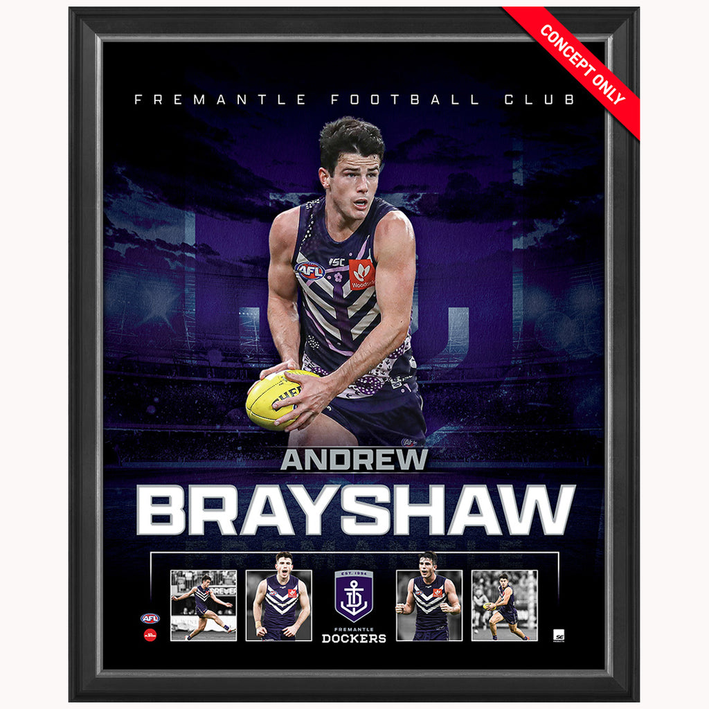 Andrew Brayshaw Fremantle Dockers Official Licensed AFL Print Framed New - 5217