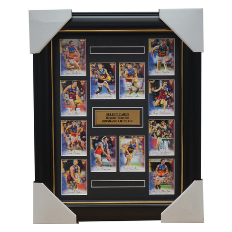 Brisbane Lions 2018 Select Card Team Set Framed Dayne Zorko Beams Hipwood Martin - 3352