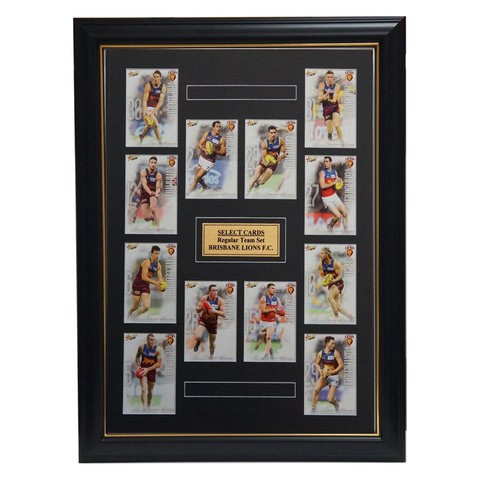 Brisbane Lions 2019 Select Card Team Set Framed Dayne Zorko Hodge Hipwood Martin - 3518