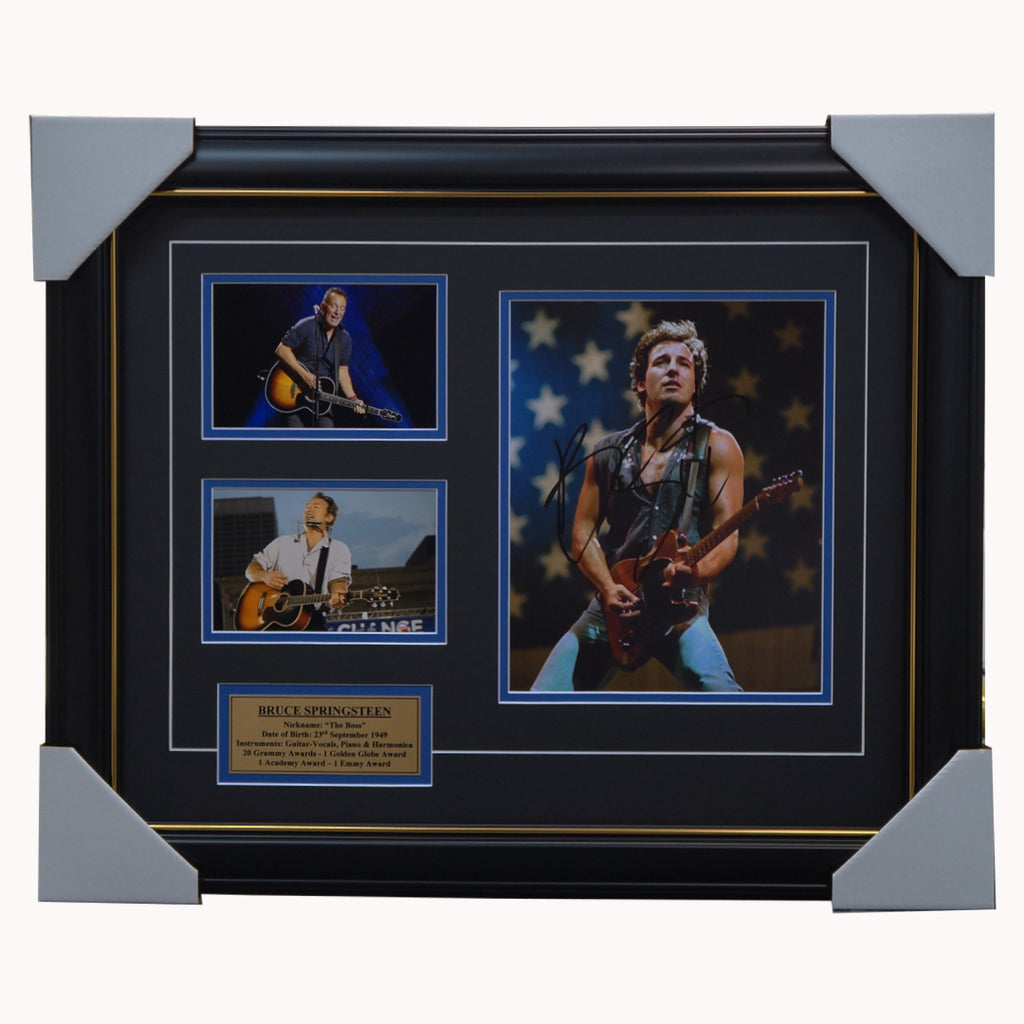 Bruce Springsteen Signed Photo Framed "the Boss" - 3652