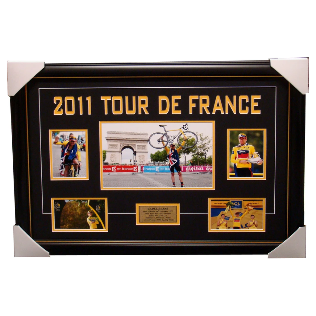 Cadel Evans 2011 Tour De France Champion Collage Framed - 4097