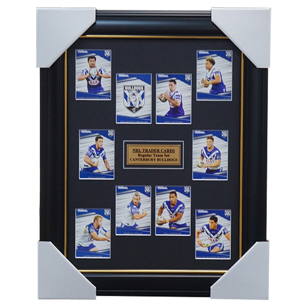 2020 Nrl Traders Cards Canterbury Bulldogs Team Set Framed Jackson Napa Meaney - 4020