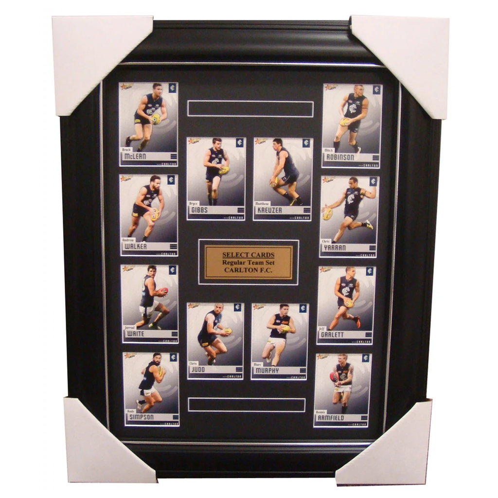 Carlton 2014 Limited Edition Select Cards Set Framed - Judd Murphy Gibbs Simpson - 1701