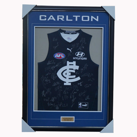 Carlton Football Club 2023 AFL Official Team Signed Guernsey - 5442