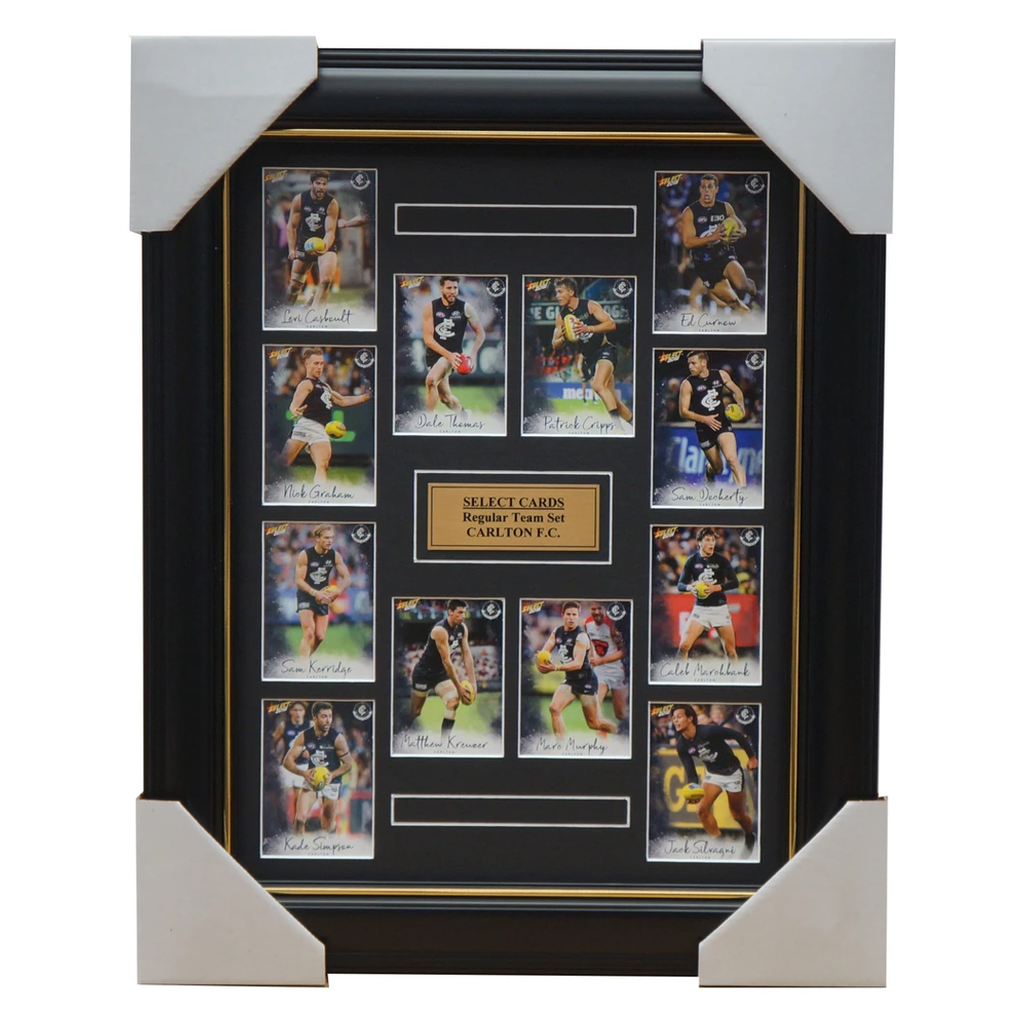 Carlton Blues 2018 Select Card Team Set Framed Marc Murphy Patrick Cripps Afl - 3356