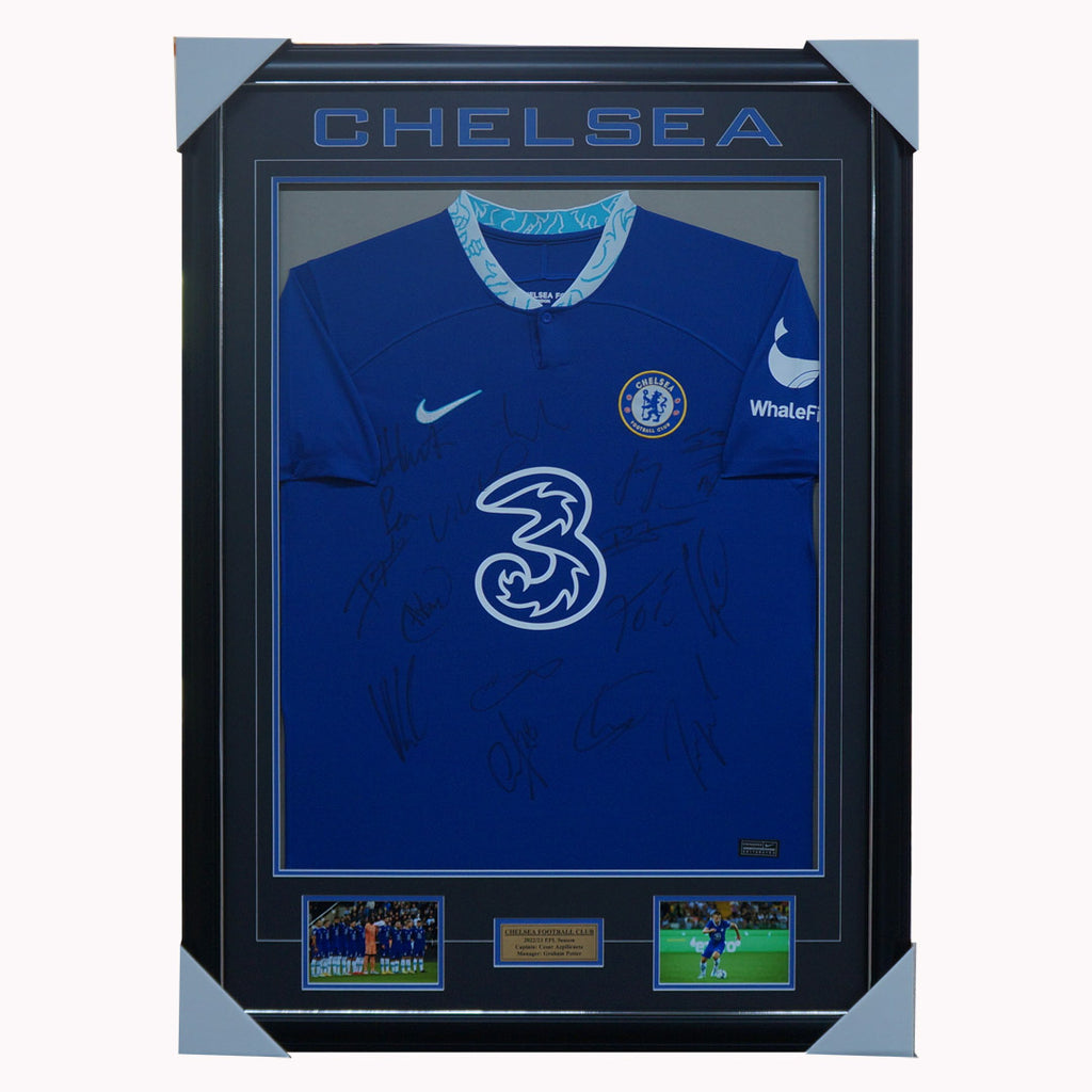 Chelsea Signed 2022/23 Team Signed Jersey Framed + COA - 5365