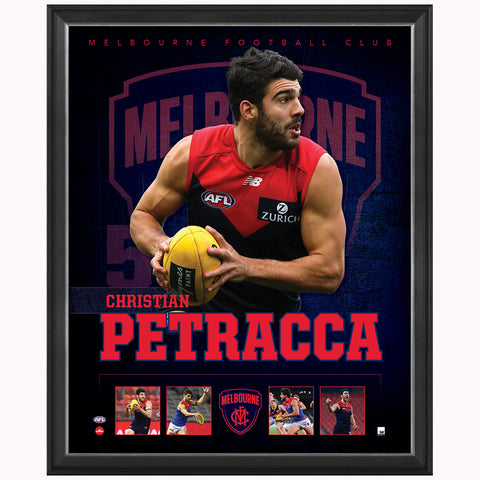 Christian Petracca Melbourne F.c. Official Licensed Afl Print Framed New - 4484
