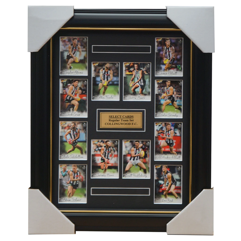 Collingwood Magpies 2018 Select Card Team Set Framed Scott Pendlebury Sidebottom - 3357