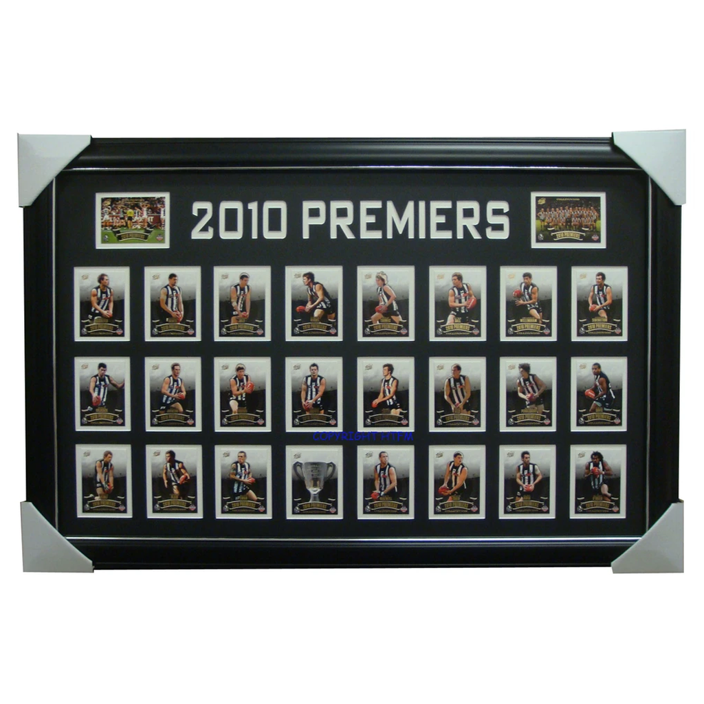 Collingwood Premiership 2010 Limited Edition Cards Framed - 3137