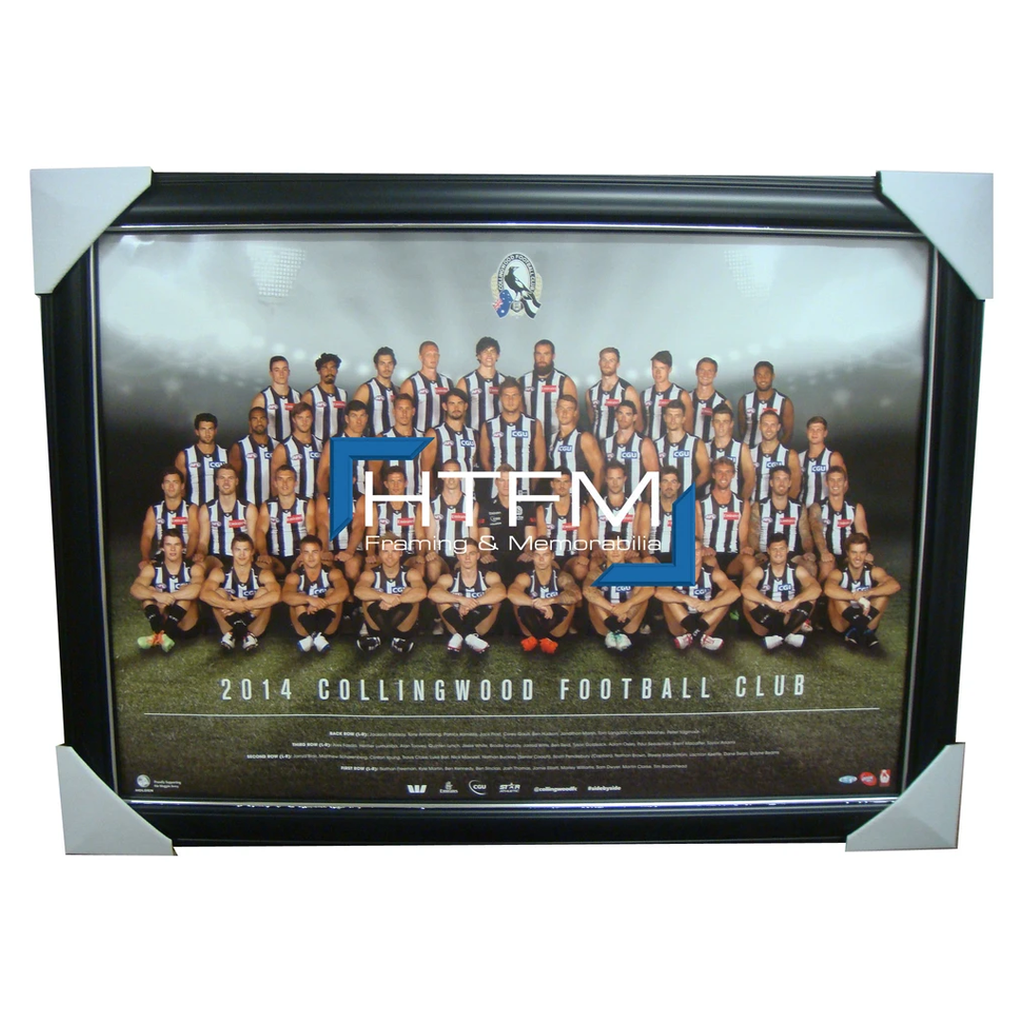 Collingwood 2014 Team Print Framed Afl Official Licensed Pendlebury Swan Reid - 1742