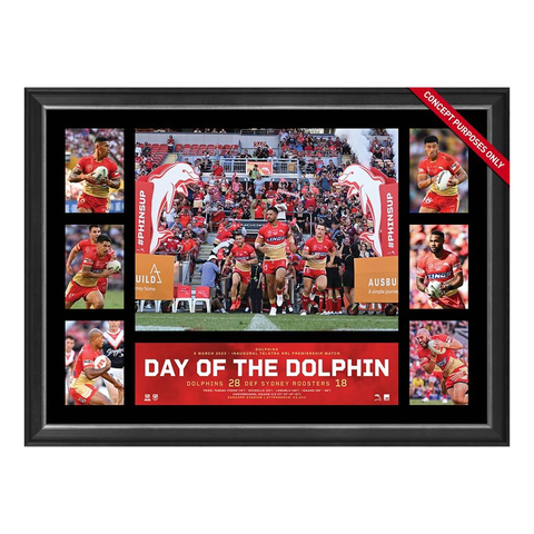Dolphins 2023 Inaugural Win Tribute Framed - 5459