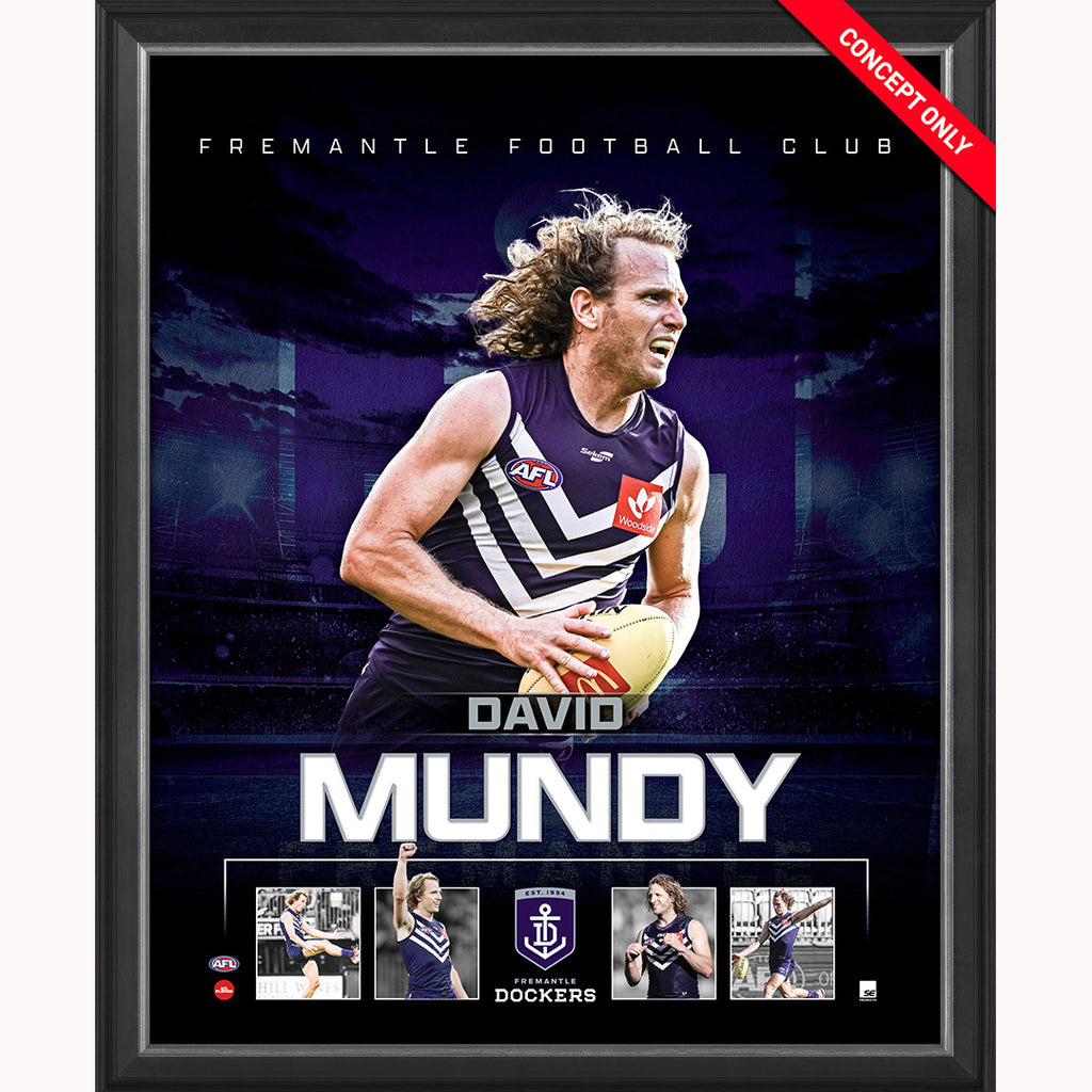 David Mundy Fremantle Dockers Official Licensed AFL Print Framed New - 5211