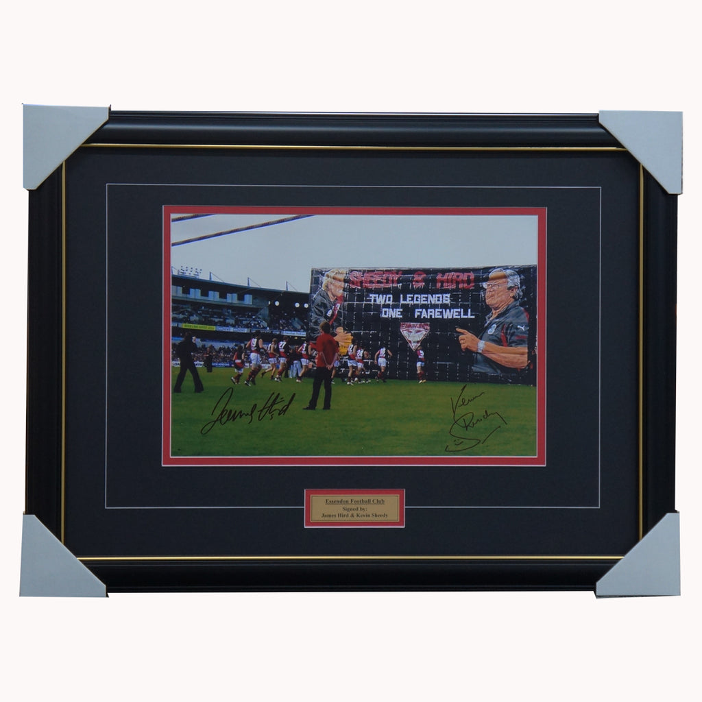 James Hird & Kevin Sheedy Essendon Dual Signed Photo Framed - 5244