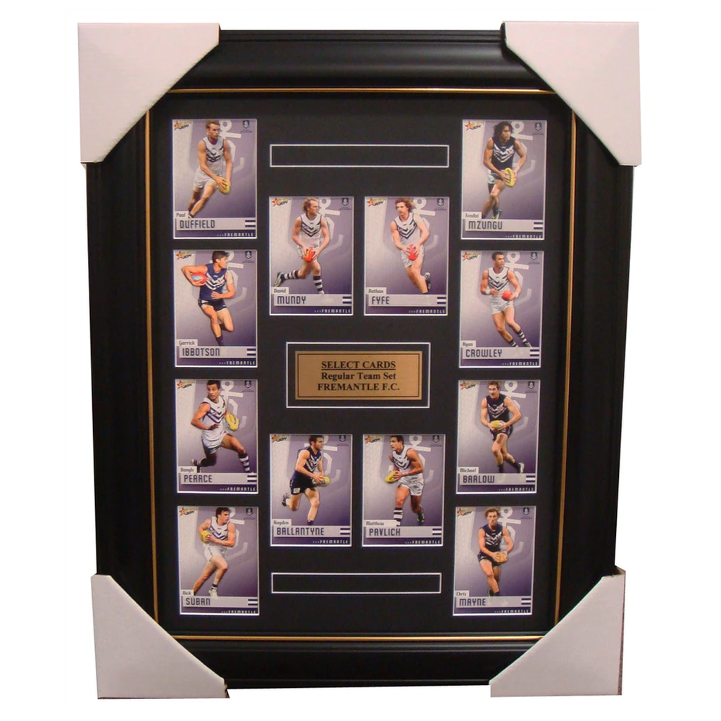 Fremantle Dockers 2014 Limited Edition Select Cards Set Framed Pavlich Fyfe - 1703