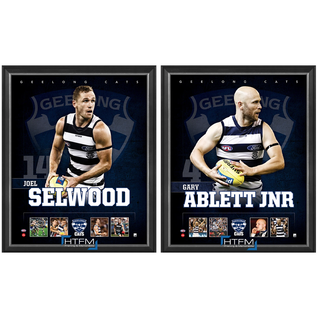Geelong Package Official Licensed Afl Prints Framed Selwood Ablett Jnr. - 4448