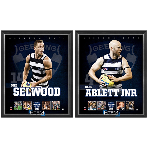 Geelong Package Official Licensed Afl Prints Framed Selwood Ablett Jnr