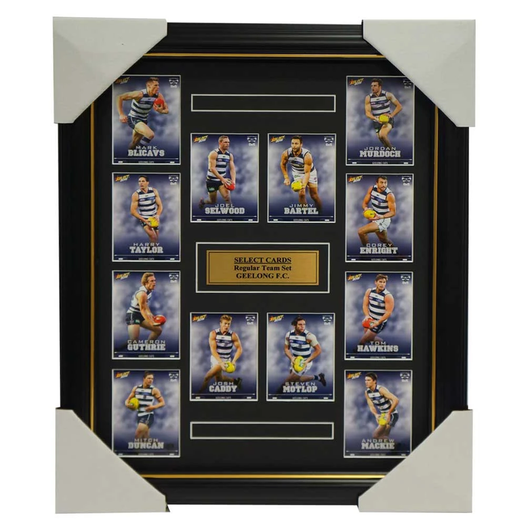 Geelong Cats 2016 Select Card Team Set Framed Joel Selwood Jimmy Bartel Hawkins - 2640