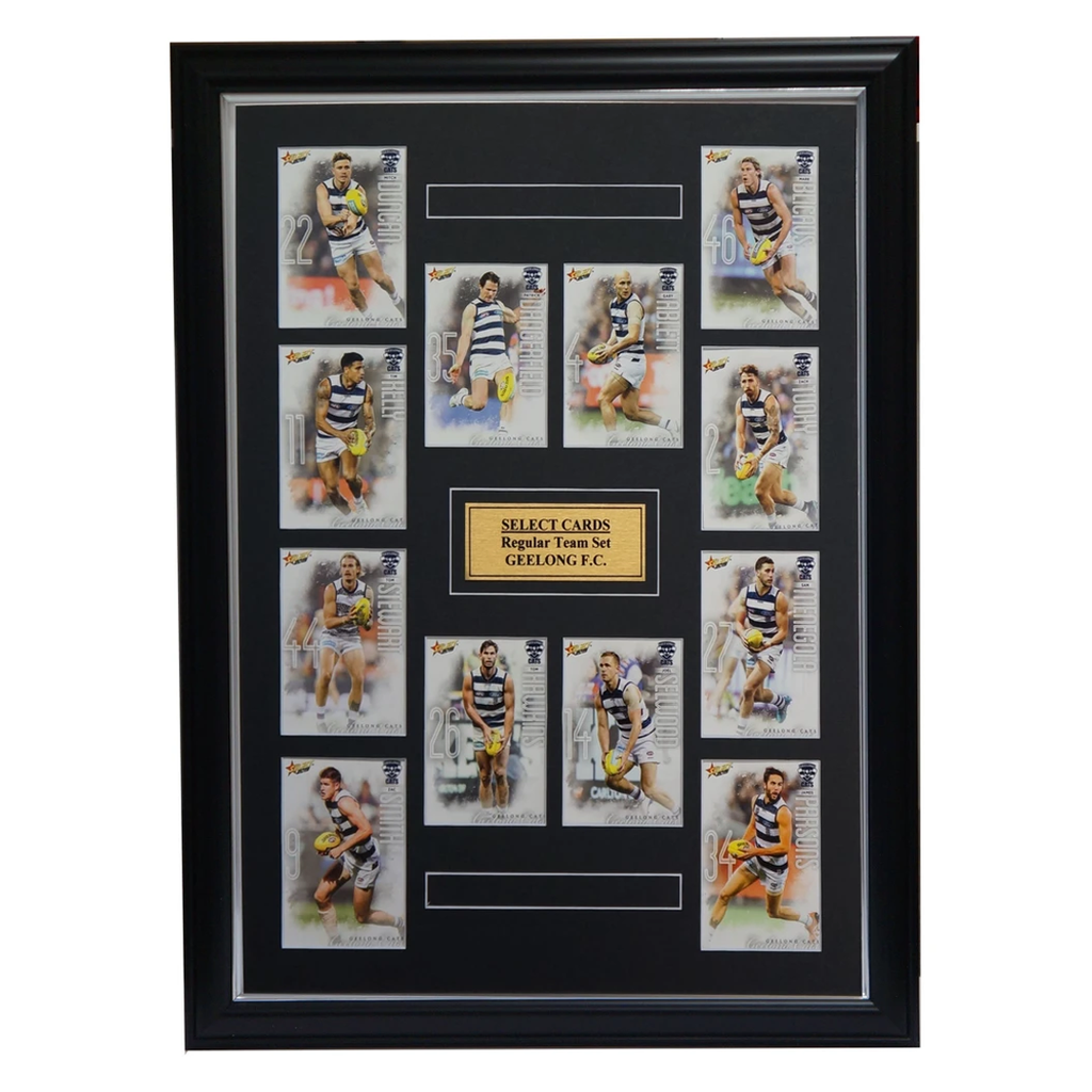 Geelong Cats 2019 Select Card Team Set Framed Selwood Dangerfield Ablett Jnr. - 3521