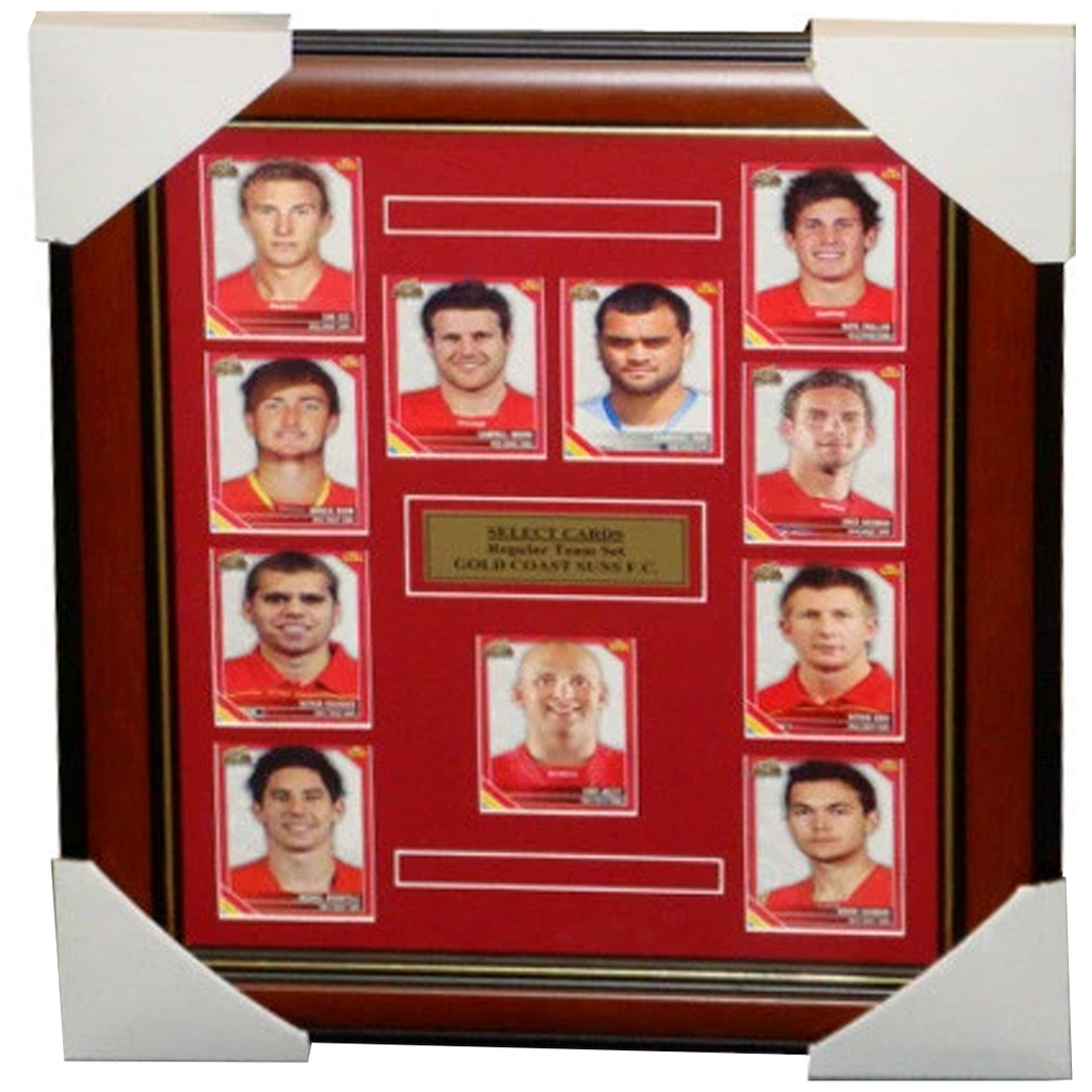 Gold Coast Suns 2011 Select Cards Complete Set Framed - 3271