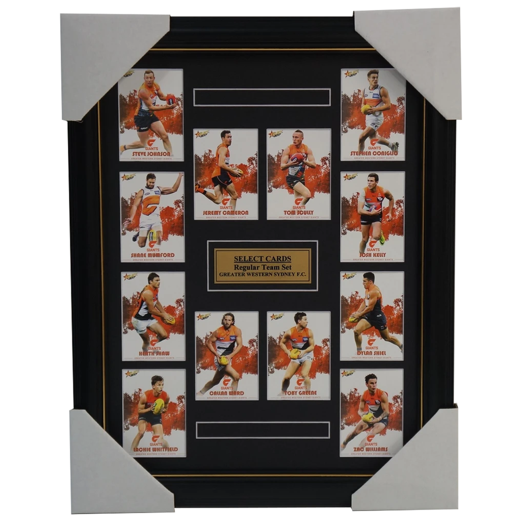 Greater Western Sydney 2017 Select Card Team Set Framed Cameron Ward Greene - 3064