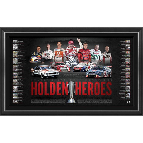 Holden Heroes Official V8 Supercars Print Framed - 4954